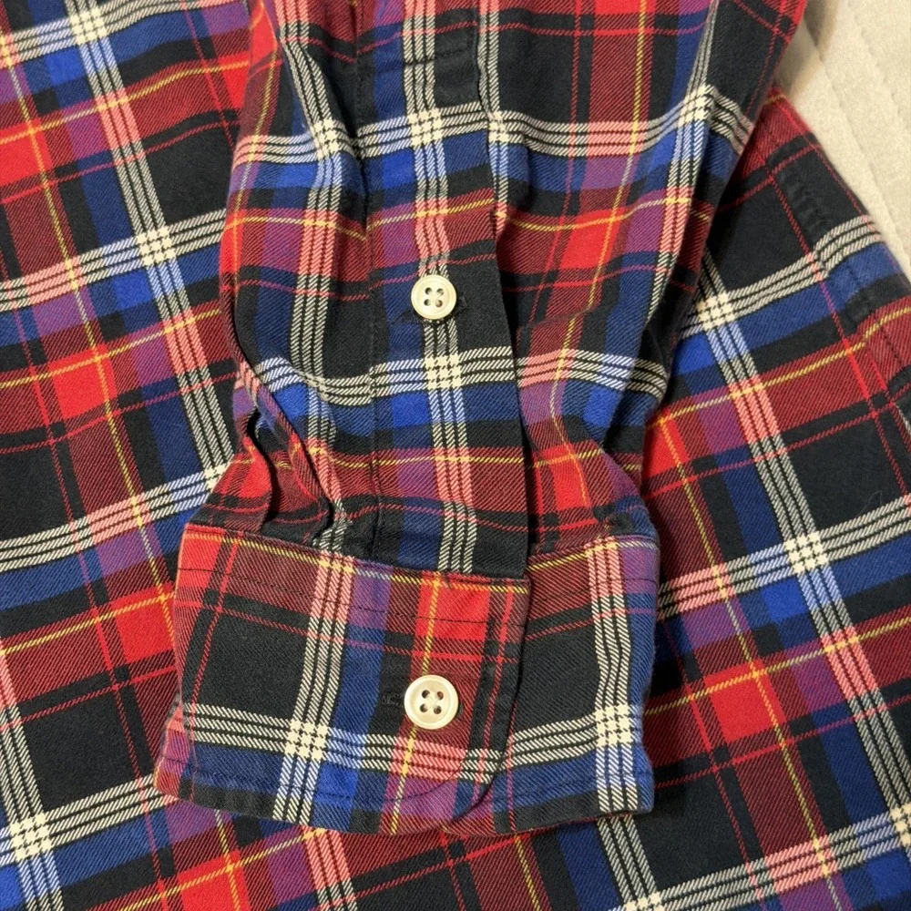 Polo Ralph Lauren shirt Mens XL Classic Fit Red Plaid Button Down Long Sleeve
